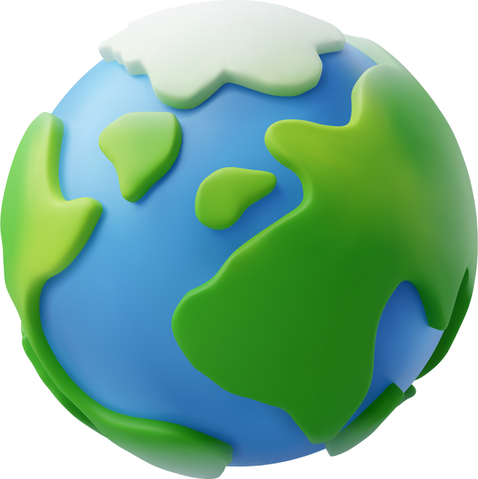 3d Green Planet Earth, Earth Day, Environment day, Ecology concept.